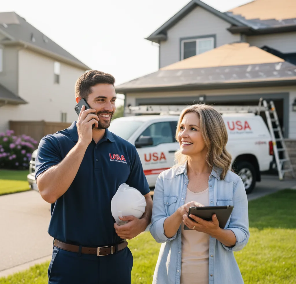 USA Roof Repair Experts customer support in Ranson